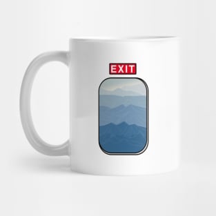 Exit Plane Window Mug
